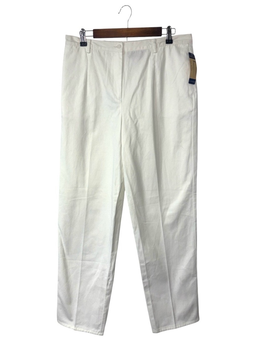 NEW Pendleton White Classic 100% Cotton Pants Straight Leg Deadstock Size 12